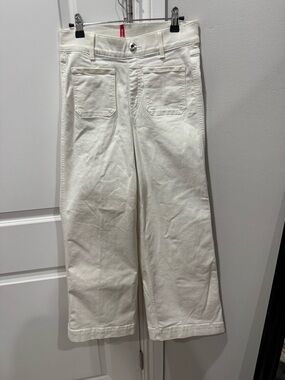 SPANX White Wide Leg Jeans